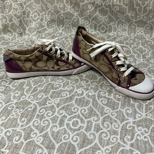 womens coach handbag signature shoes sz 7.5